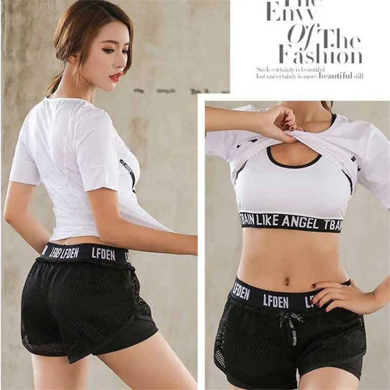 Женские спортивные шорты для йоги пляжа фитнеса с высокой талией костюмы бега