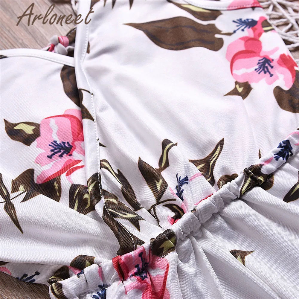 ARLONEET/Модная одежда Костюм для маленьких девочек Комбинезон без рукавов с