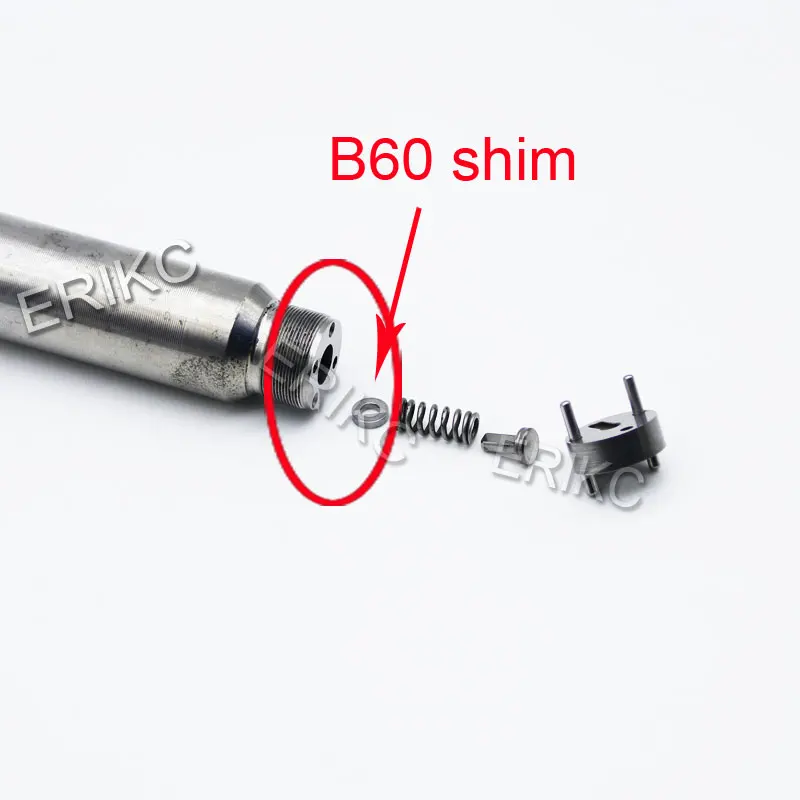 ERIKC Diesel Injector Parts Washer B60 Fuel Injection Shim Kits Adjusting Gasket Size 1.34-1.52mm for Siemens Piezo Nozzle 50pcs |