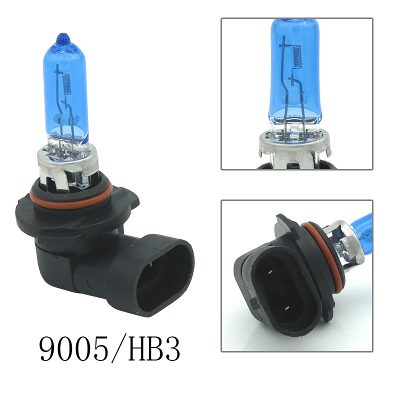 Супер белая галогенная лампа H1, H3, H4, H7, H11, 9005, HB3, 9006, HB4, противотуманный светильник, 12 В, 100 Вт, 5000 К, кварцевое стекло, автомобильный головной светильник, лампа для стайлинга автомобилей