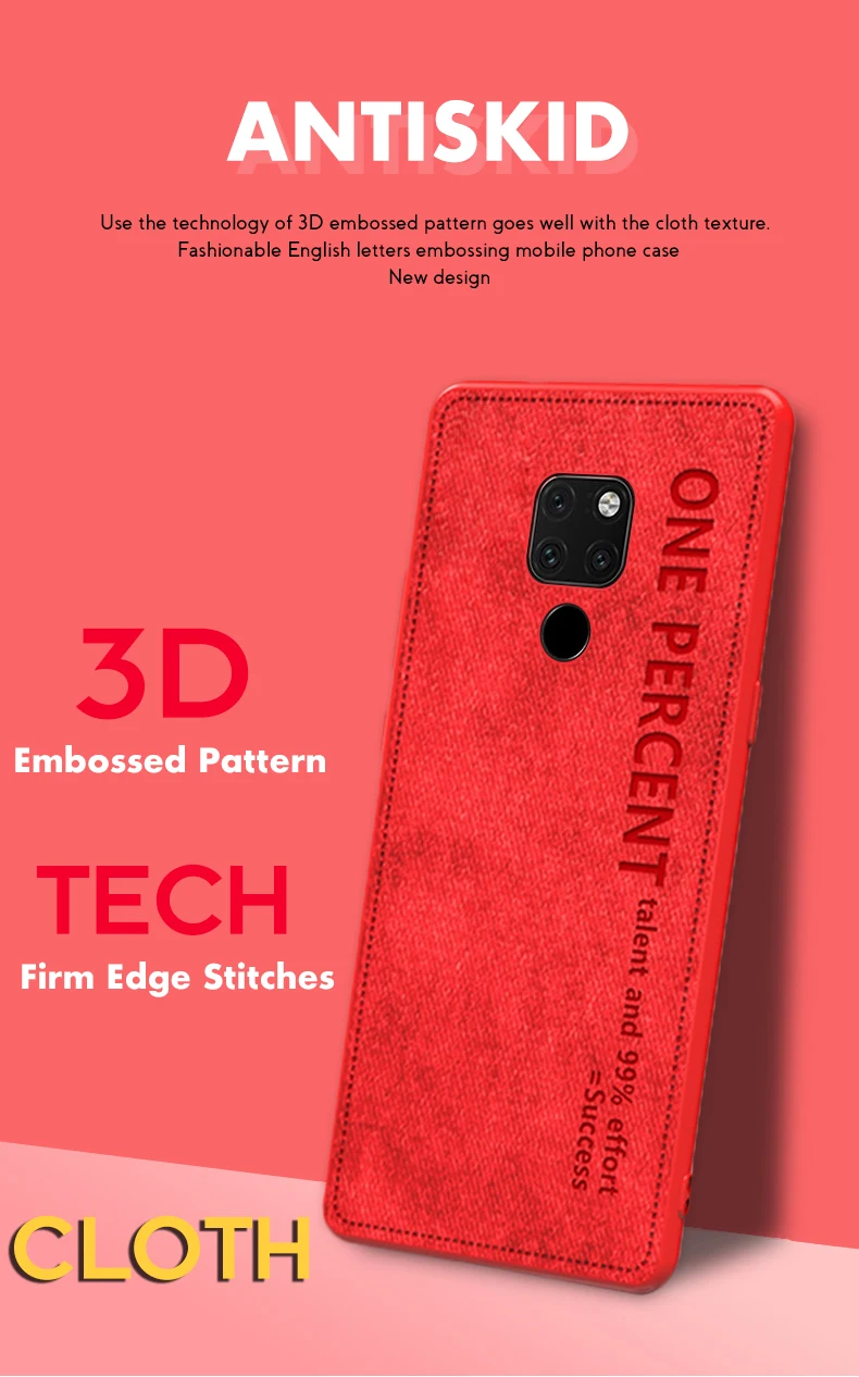 ADKO тонкий тканевый текстурный чехол для huawei mate 20 классический тканевый Мягкий силиконовый чехол-накладка для huawei mate 20 Pro