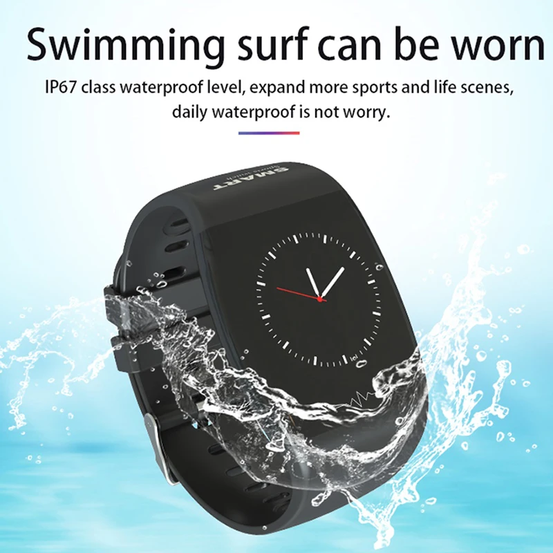 Водонепроницаемый фитнес-браслет IP67 смарт-браслет с функцией измерения