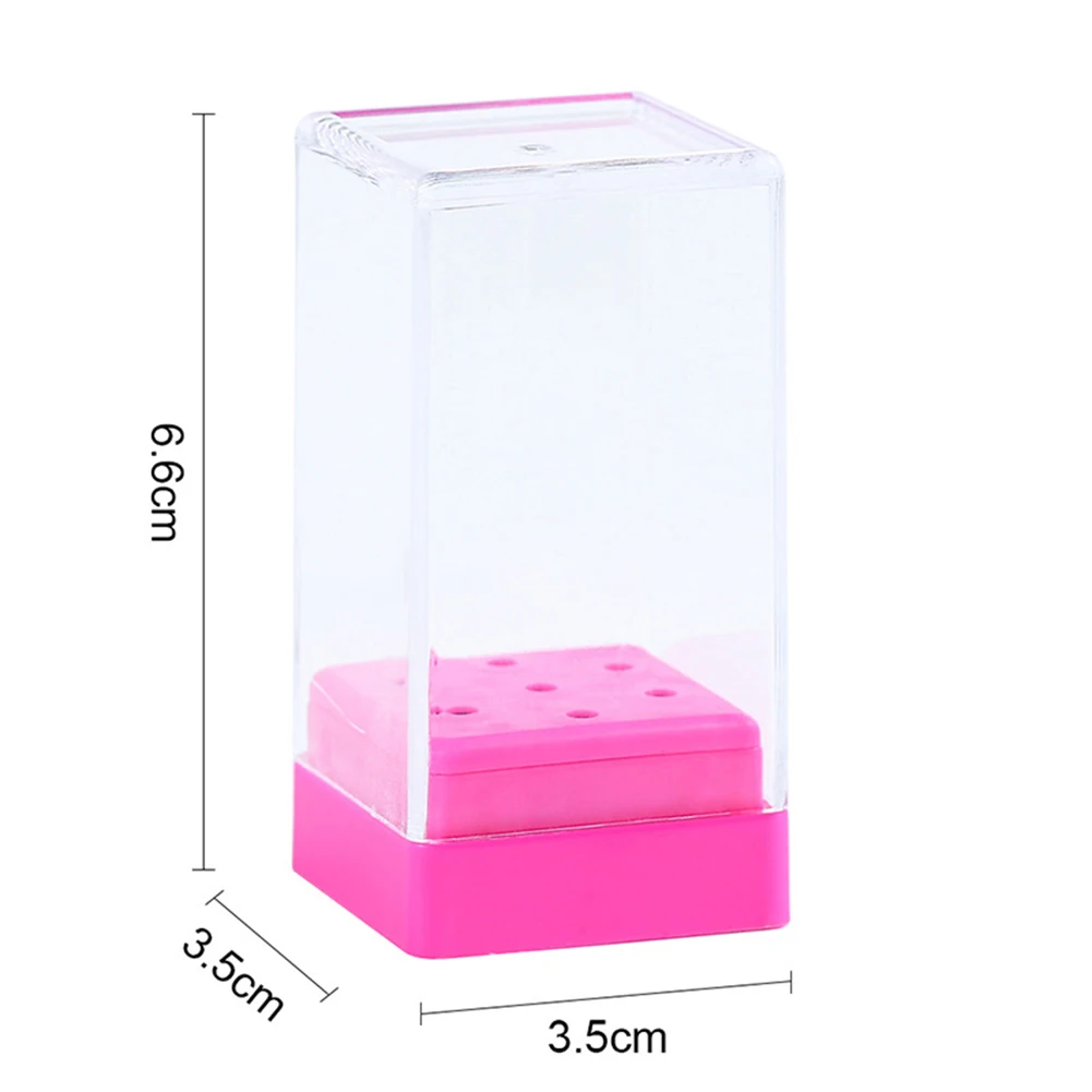 Nail Drill Bit Box Holder 7/10 Holes Sanding Head Display Stand Storage Rack | Красота и здоровье