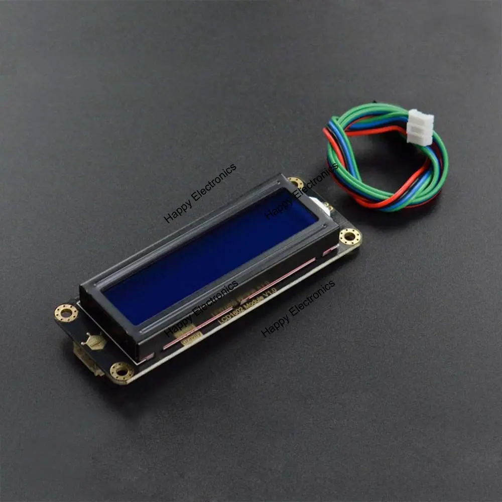 DFRobot гравитационный IIC/I2C LCD1602 Arduino ЖК-дисплей модуль 3 ~ 5 0 В подсветка синий зеленый