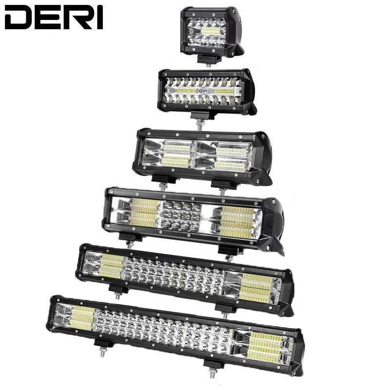 DERI 4 &quot60 Вт 7&quot 120 10 &quot144 12&quot 180 17 &quot252 20&quot дюймов 288 трехрядный прямой