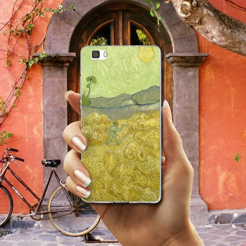 Van Gogh Starry Sky Soft Mobile Phone Cases TPU Cover for Huawei P8 P9 P10 P20 P30 Honor 7 7X 7A 9 10 Mate Pro Lite Shell | Мобильные