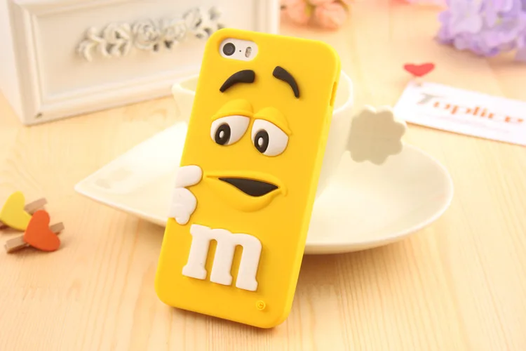 Мультяшный M& M's Chocolate Candy резиновый чехол для телефона для iPhone 6 6S 7 Plus, лучшее качество, Мягкая силиконовая задняя крышка, Fundas