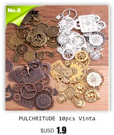 Pulchrode 10 шт./лот, шесть цветов, геометрическая фигура, шарм, полый клей, пустая подвеска, поднос, ободок, подвески, сделай сам, ручная работа
