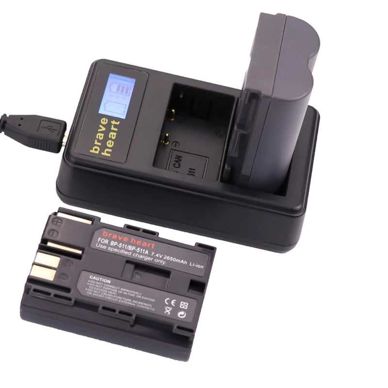 4x BP 511 511A BP511 BP-511 Батарея+ ЖК-дисплей USB Зарядное устройство для Canon 300D 10D 20D 30D 40D 50D PowerShot G1 G2 G3 G5 G6 90 90IS камера