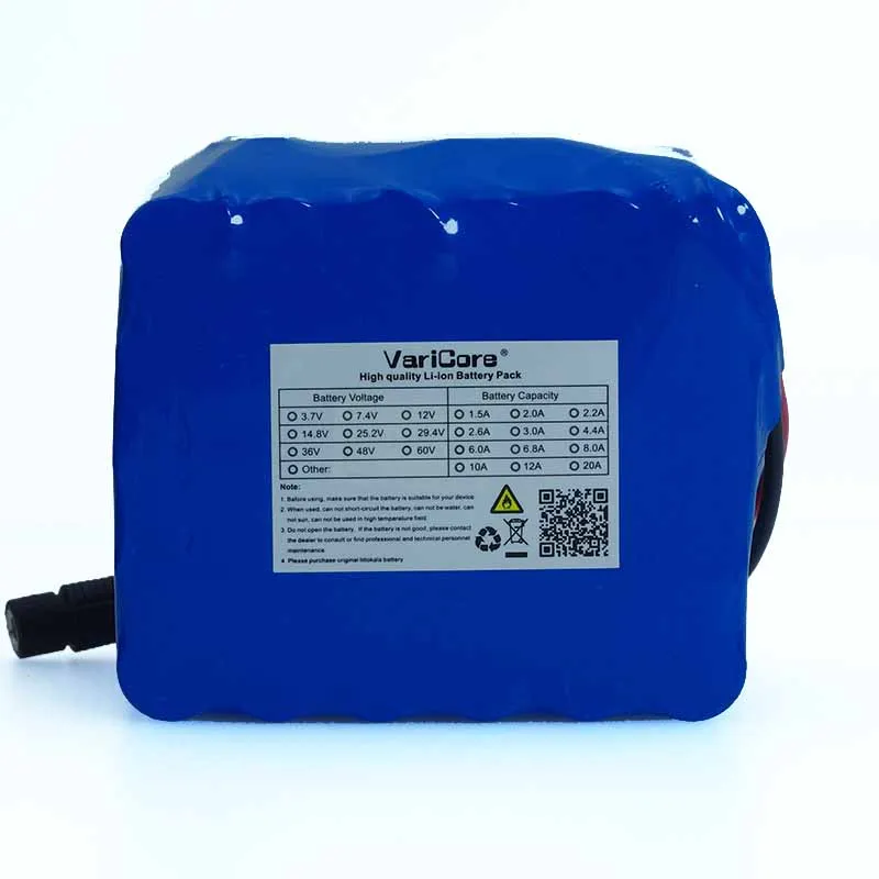 VariCore 24V 10Ah 6S5P 18650 Батарея литий ионный аккумулятор 25 2 10000 мАч Электрический