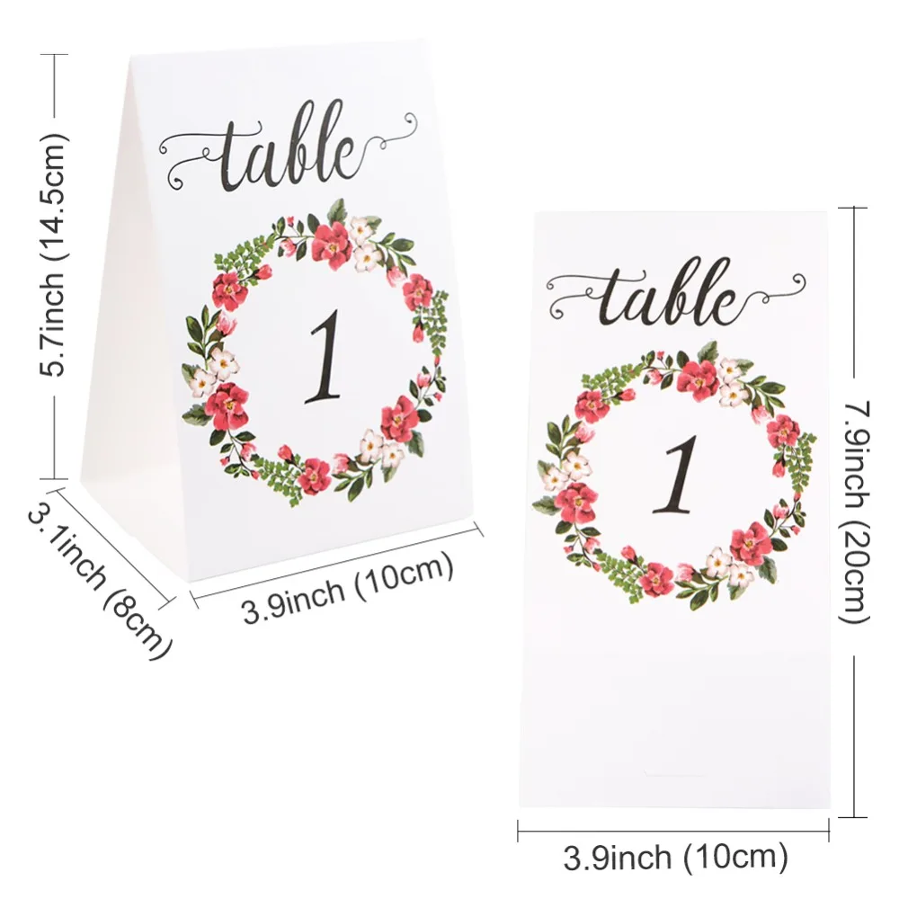 OurWarm Свадебный двусторонний бумажный стол номер карты винный стол этикетки знак день рождения деревенский Бохо Свадебная вечеринка украшения