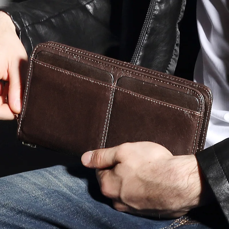 Масло воск мужские деловые сумки из натуральной кожи для мужчин повседневные