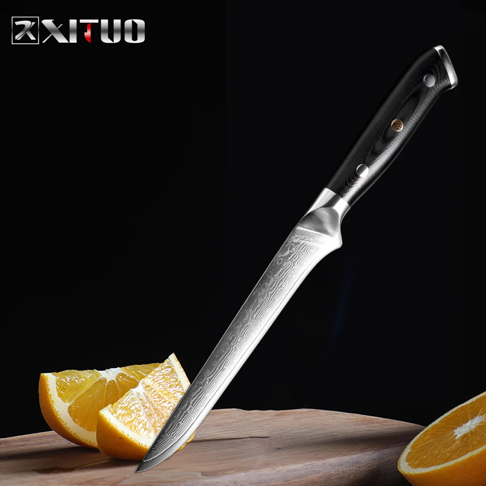 XITUO 6 дюймов нож обвалочный из дамасской стали кухонный шеф повара sharp для резки