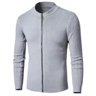 Мужской 2018 осенний бренд Новый Повседневный шерстяной жаккардовый свитер кардиган Мужская Зимняя мода теплая мягкая вязаная верхняя одежда пальто свитер для мужчин плюс