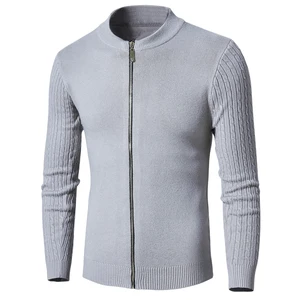 Мужской 2018 осенний бренд Новый Повседневный шерстяной жаккардовый свитер кардиган Мужская Зимняя мода теплая мягкая вязаная верхняя одежда пальто свитер для мужчин плюс