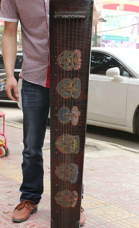 Династия китайский Дворец Дерево Лакированные Гуаньинь Будды Музыкальные