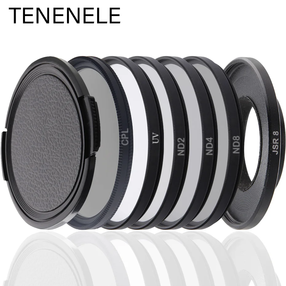 TENENELE для экшн-камеры Sjcam SJ8 фильтр CPL/ND 2 4 8/UV Защитные фильтры для SJCAM SJ8 Air/Plus/Pro Аксессуары для спортивной камеры