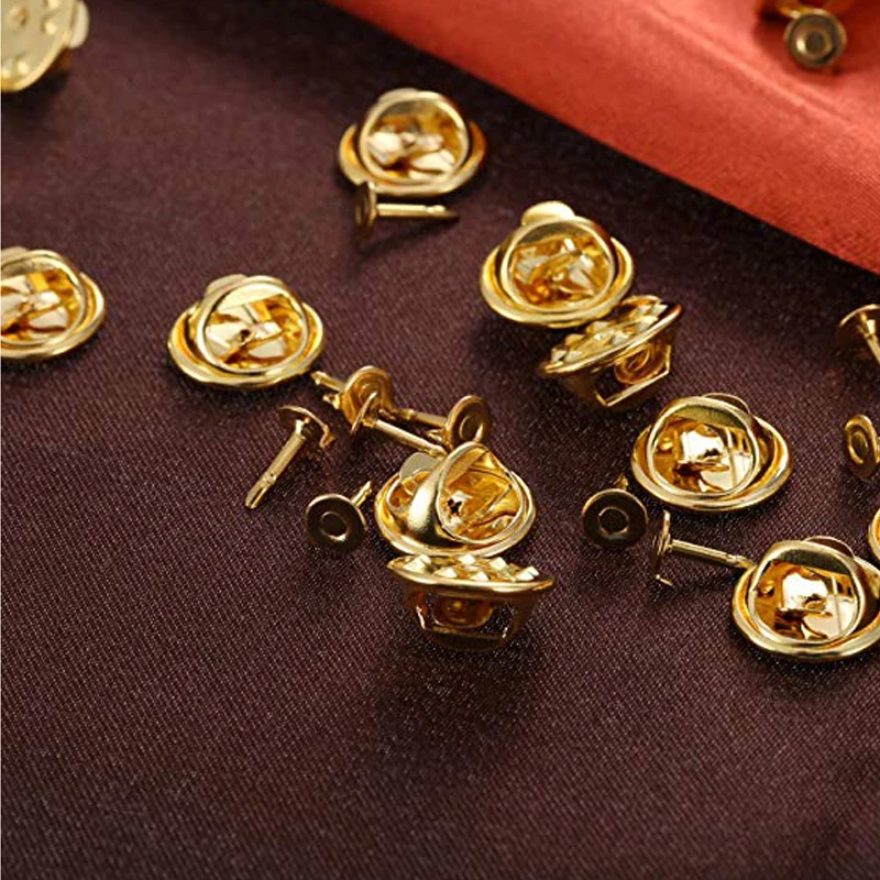 100Pairs Butterfly Clutch Tie Tacks Pin Back Replacement with Blank Pins for Craft Making Backs | Дом и сад