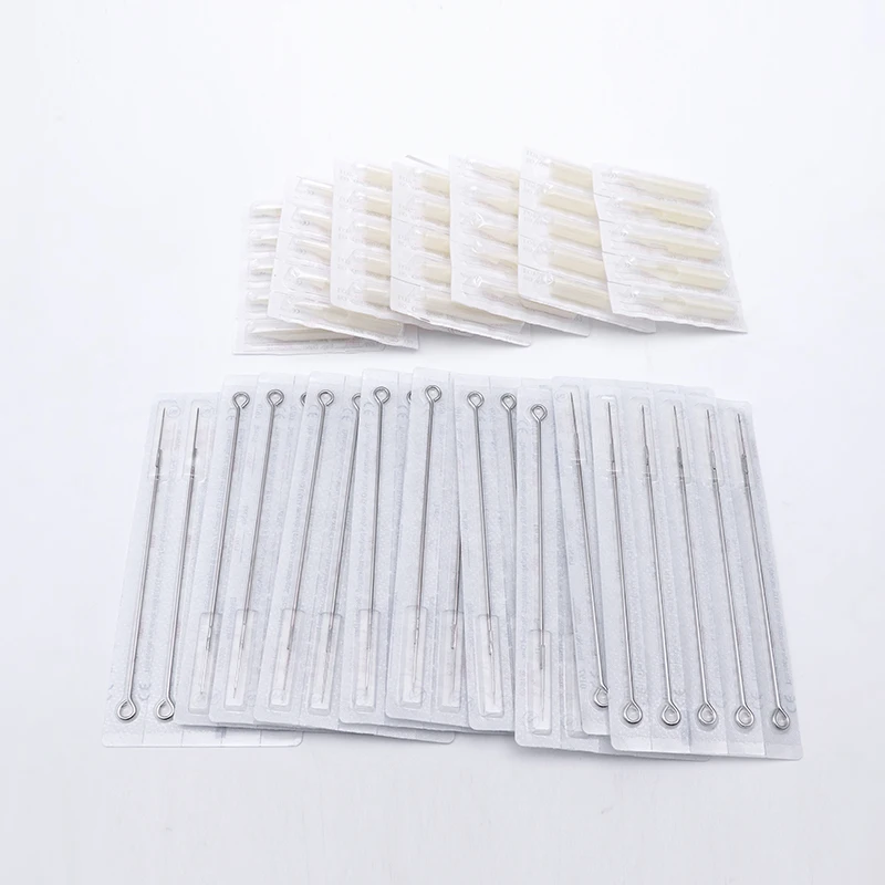 100 шт./компл. тубы для татуировок с набором игл 50 шт. круглым вкладышем и