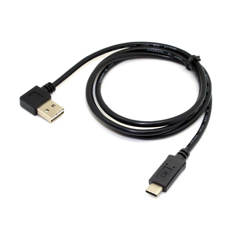 Двусторонний кабель USB Type C на 2 0 90 градусов левый и правый угловой для передачи