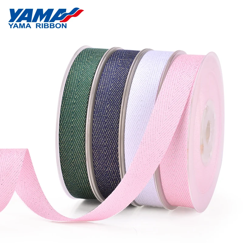 Саржевая лента YAMA Silver Purl 9 мм 16 19 25 38 50 ярдов/рулон 3/8 дюйма 5/8 3/4 1 дюйм 5 для