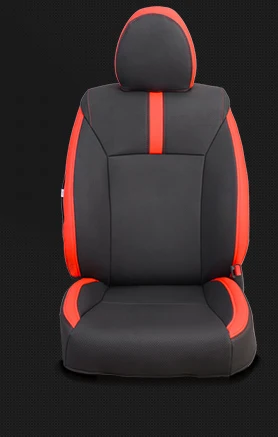 black red one set Lsrtw2017 волоконно-Кожаная подушка для сиденья автомобиля чехол для honda fit - Название цвета: black red one set