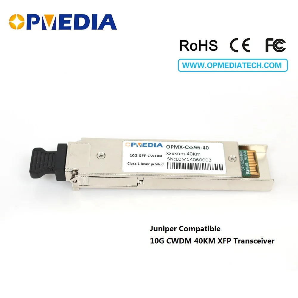 10GEBASE CWDM XFP transceiver 10G 40km 1470~1610nm ER optical module with dual LC and DDM compatible Juniper equipment | Мобильные