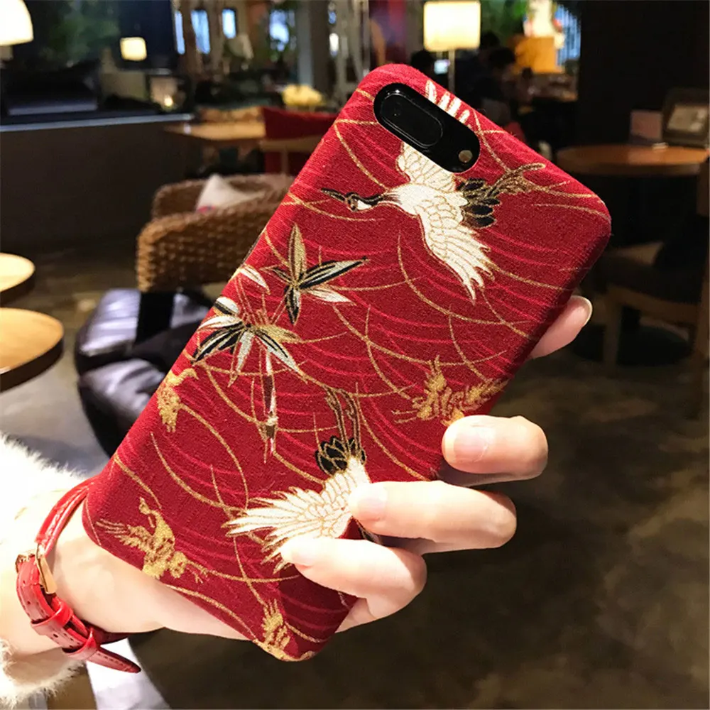 Boucho винтажные чехлы для телефонов iPhone XS MAX XR 6 6S Plus Роскошная ткань бархатная