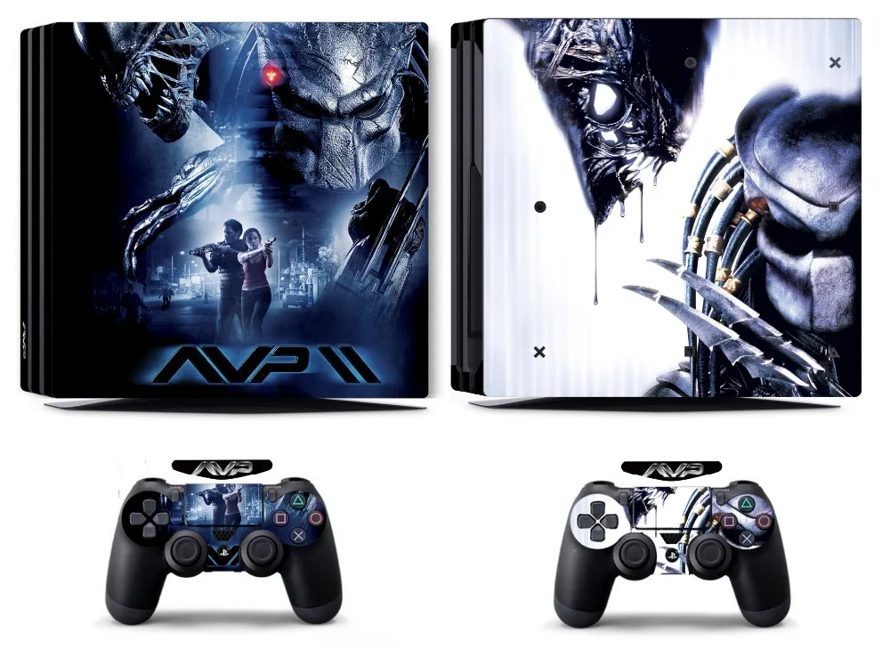 Пришельцы 257 PS4 PRO наклейка Pro Виниловая для Sony PlayStation 4 и 2 шкуры контроллеров|stickers