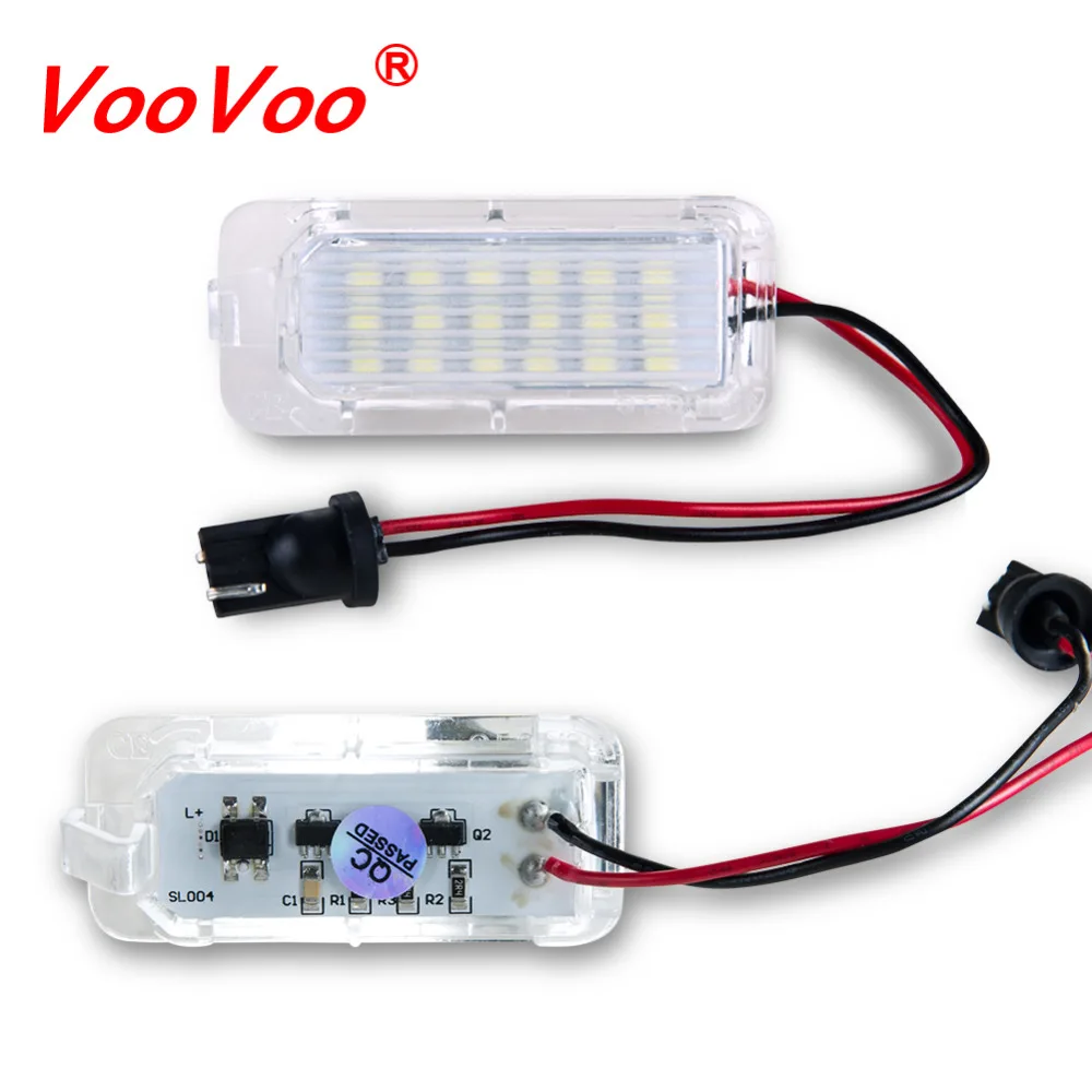 VooVoo LED Canbus автомобильные номерные знаки 6500K белый для FORD Focus MK2/MK3 Fiesta MK6 Mondeo MK4 S Max MK1