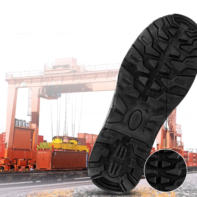 Мужская Рабочая страховка проколов обувь рабочие ботинки стальной носок