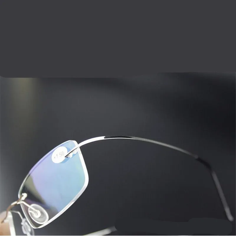 

2018 Fashion Rimless Reading Glasses Women Men Light Gafas De Lectura Oculos Old People Elegant Reading Eyeglasses Eyewear YJ248
