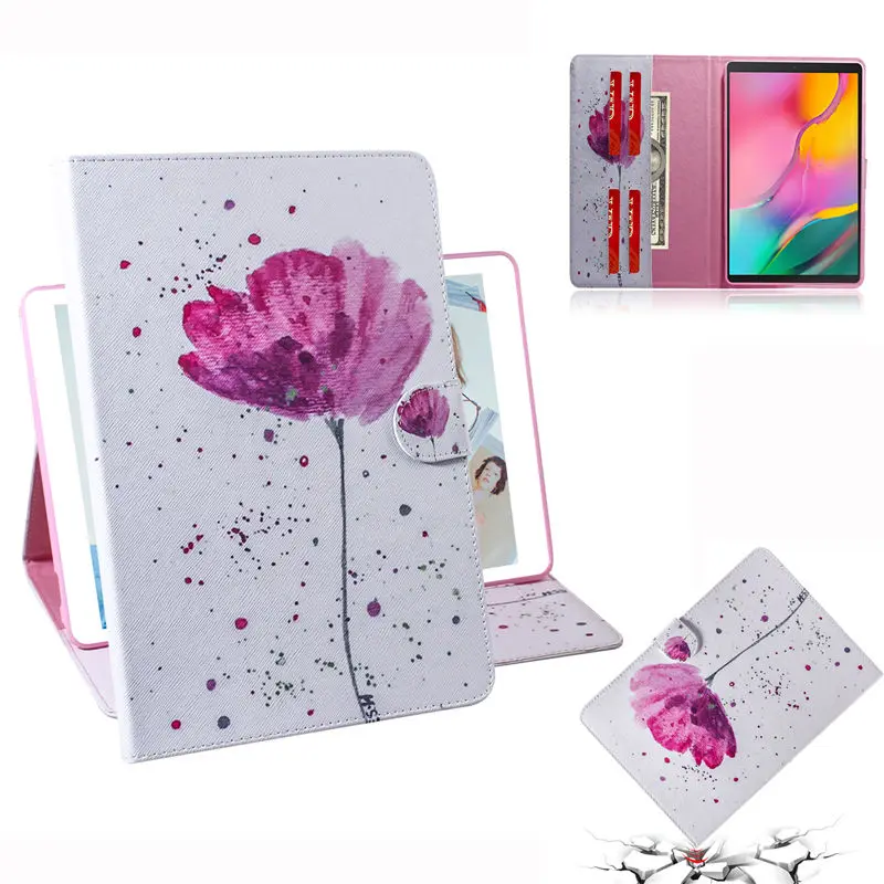 Чехол С Рисунком Тигра для samsung Galaxy Tab A 10,1 T510 T515 SM-T510 SM-T515 чехол Funda Подставка для планшета чехол+ подарок