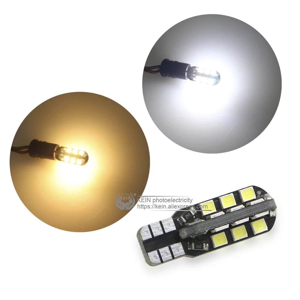 KEIN 6 шт. автомобильный Стайлинг w5w led t10 24SMD 2835 12 В авто боковые клиновидные лампы