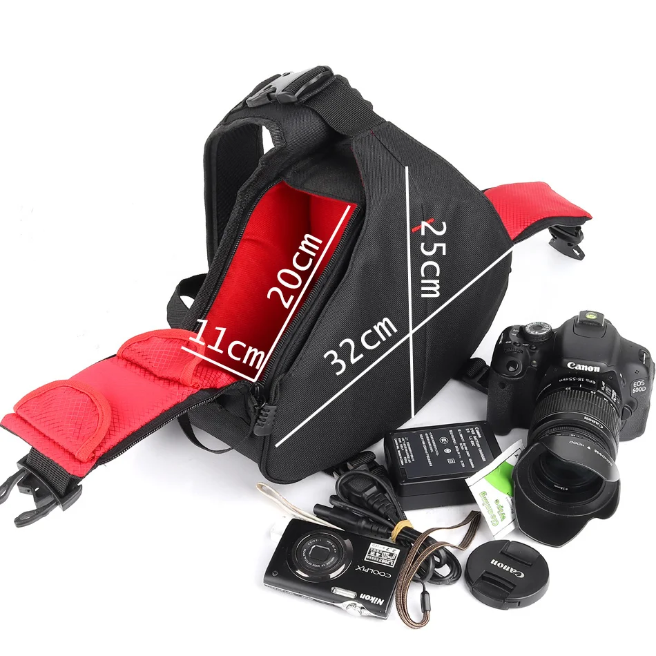 Сумка для DSLR камеры слинг фотографии рюкзак чехол объектива Canon Nikon Sony Olympus Pentax