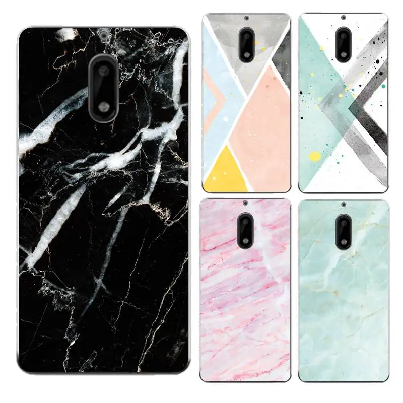Marble Coque Soft Clear TPU Phone Case For Nokia3 5 6 8 N540 N640 N535 N830 Protector Painting Silicone Cute Cover Free Shipping | Мобильные