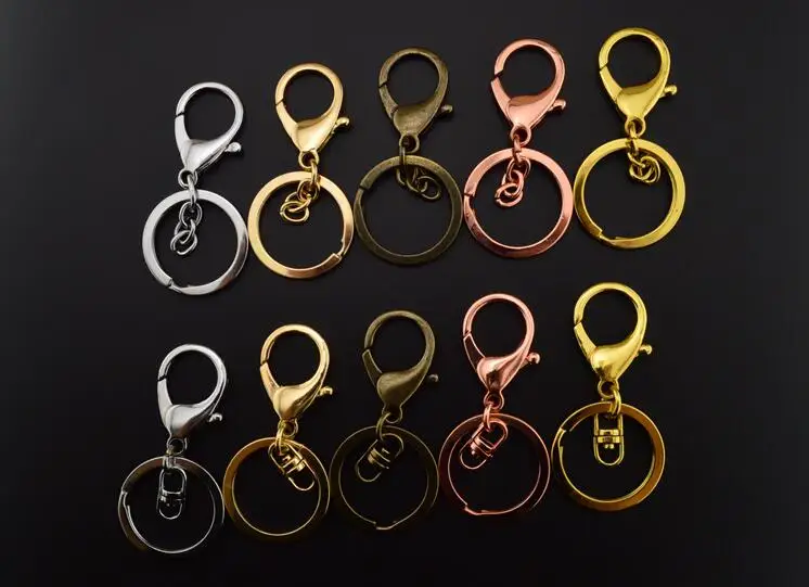 Новинка 5 шт. высокое качество золотые брелки кольцо для изготовления ювелирных