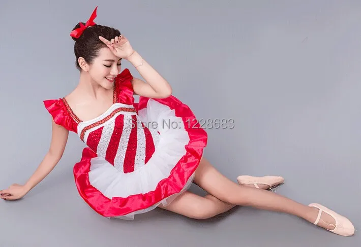 Красная классическая профессиональная балетная пачка для девочек танцевальный