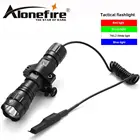 Светодиодный тактический фонарик AloneFire 501Bs XML T6, портативный охотничий фонарь с дистанционным переключателем давления и креплением для ружья