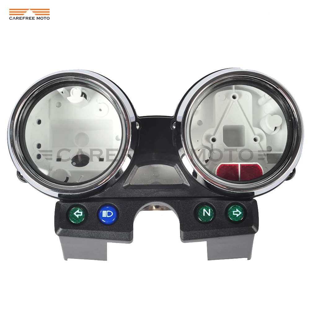 1 компл. Хромированный мотоциклетный измеритель скорости Tach Gauge Cover Moto speed Gauge Shell чехол для Kawasaki ER5 ER 5 ER-5 ER500