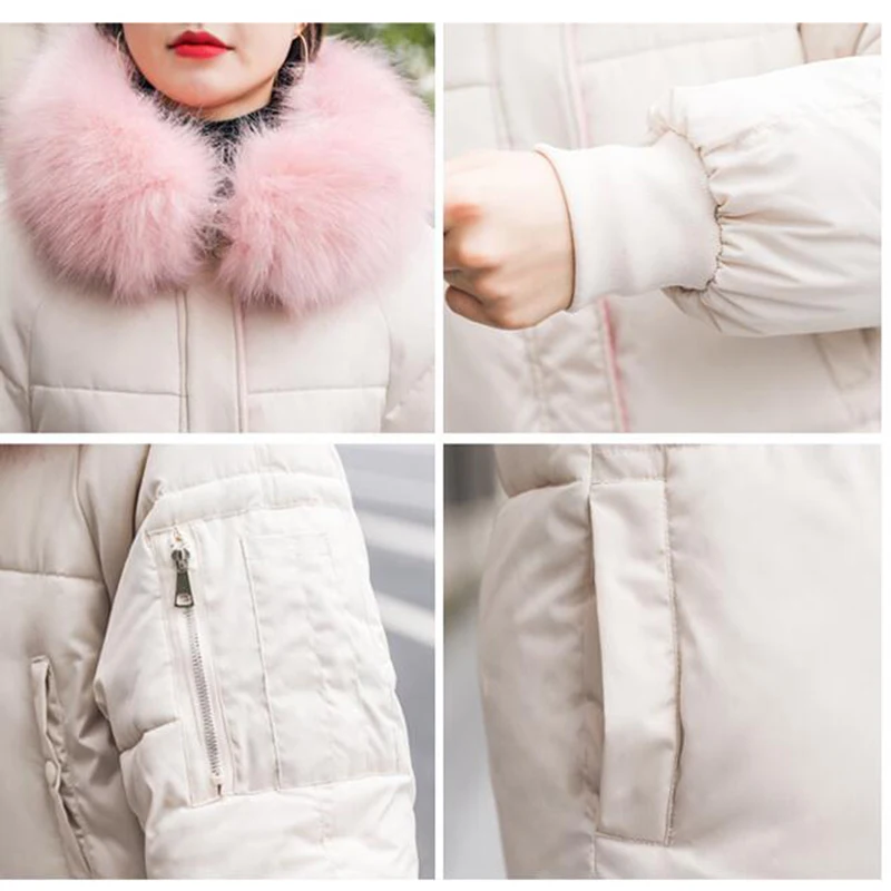 

Winter Jacket Women Thick Warm Hooded Parka Mujer 2019 New Down Cotton Padded Coat Loose Plus Size 3xl Overcoat Jacket Parkas