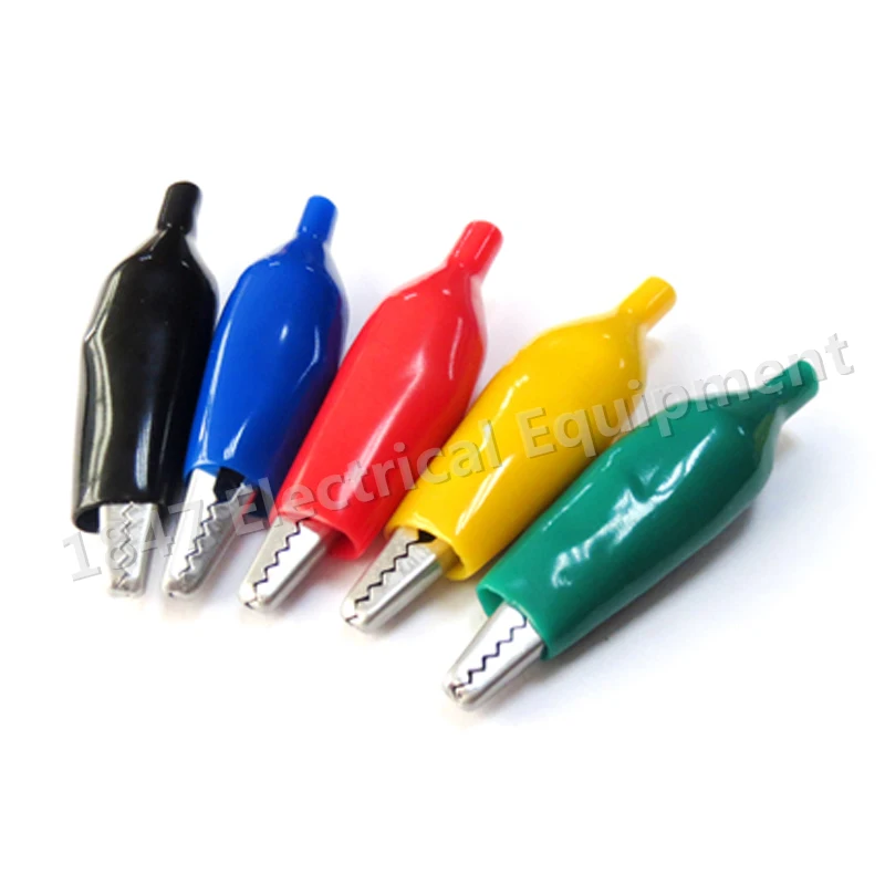 Copper 45mm Big Car Alligator Clips Battery Clamps Crocodile Clip Red Black Green Blue Yellow | Обустройство дома