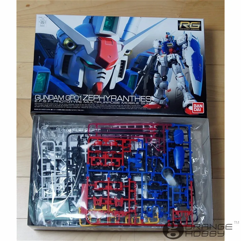 OHS Bandai RG 12 1/144 GP01 Zephyranthes Gundam мобильный костюм в сборе модельные комплекты|model