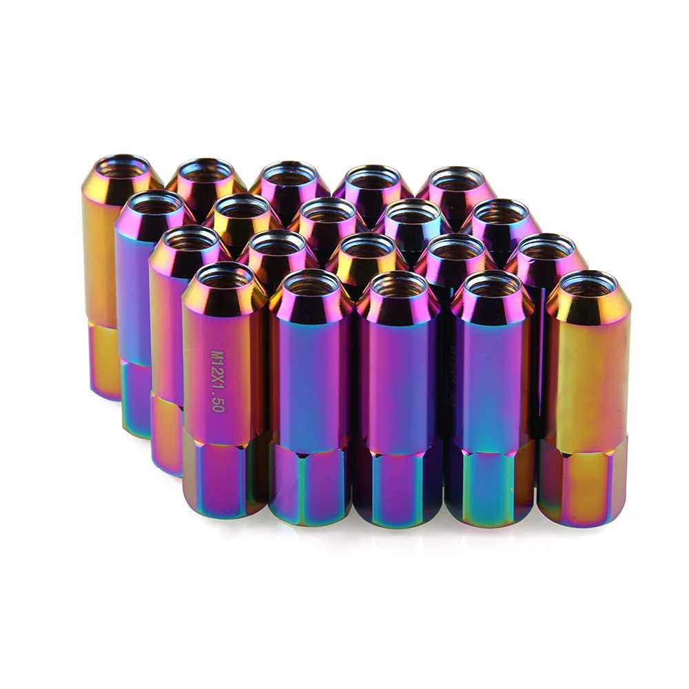 Алюминиевый Расширенный тюнер 60 мм гайка для гоночного колеса M12x1.25 M12x1.5 Honda Toyota