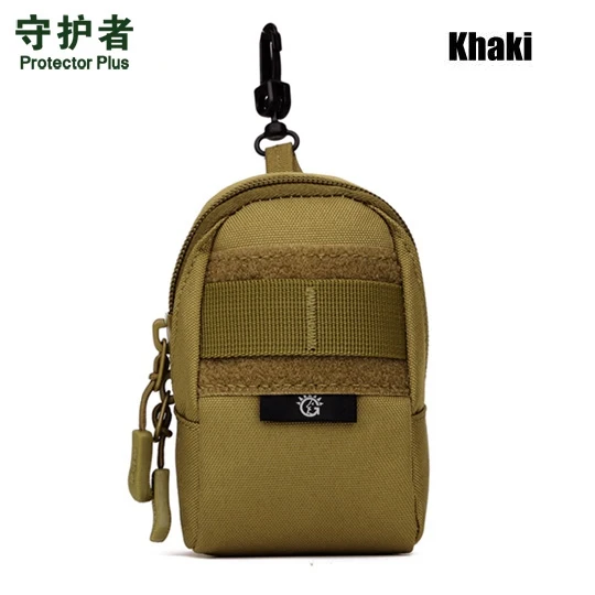 Мини Маленькая сумка. MOLLE система.Спортивная мужская женская минимальная сумка. сумка инструмент. повесить пакет. Многоцелевой Нейлон Тактическая сумка.Водонепроницаемый туристический сумка - Цвет: Khaki