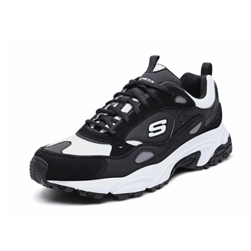 

Skechers Shoes For Men D'lite Dad Sneakers High Quality Men Casual Shoes Comfortable Mesh Outdoor Tenis Masculino 666058-BKW