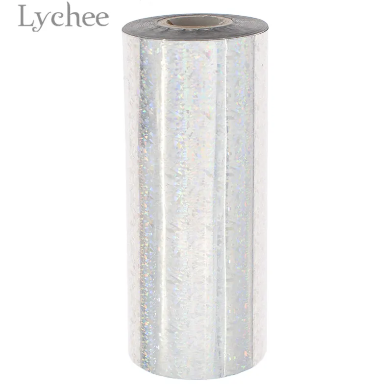 34 Lychee 16 см x 120 м ПЭТ многоцветная фольга горячего тиснения бумага тисненая Лазерная Фольга бумага DIY ручной работы материал для одежды карты - Цвет: 34