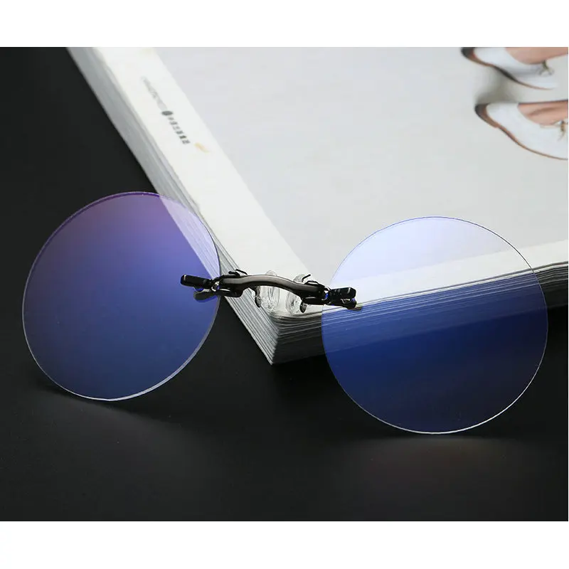 MINCL/модные зажим для носа солнцезащитные очки Для мужчин с подкладкой Ретро стиль