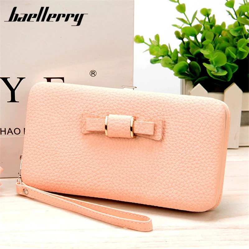 Baellerry роскошный женский мягкий кошелек высокого качества с бантом дизайнерский