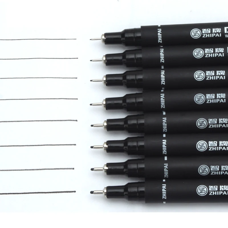 8 размеров тонкая ручка лайнер для рисования Водонепроницаемый Косметический